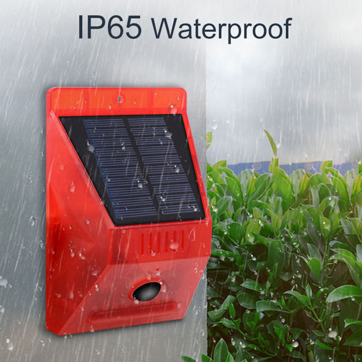 N911C Motion Sensor Solar Alarm Light IP65 Waterproof Outdoor Farm Garden Animal Repellent Anti-theft Security Lamp with Remote Controller