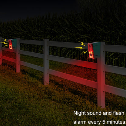 N911N Solar Alarm Infrared Sensor Sound Light Flashing Warning Light Outdoor Speaker Support Recording Voice Broadcast