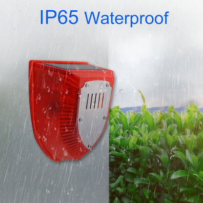 N911M Timing Type Solar Alarm Light IP65 Waterproof Outdoor Farm Garden Dog Barking Gunshot Sound Security Lamp