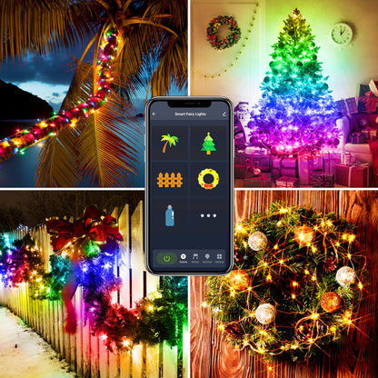 LEMONDA SMART BSL1 5m 33-LED Copper Wire USB Bluetooth Smart Festival Party Decorative Colorful LED String Light Waterproof Remote Control Music Sync Fairy Light