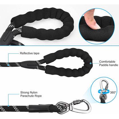 006# Dog Leash Long Lead Training Tracking Line Comfortable Handle Heavy Duty Puppy Rope