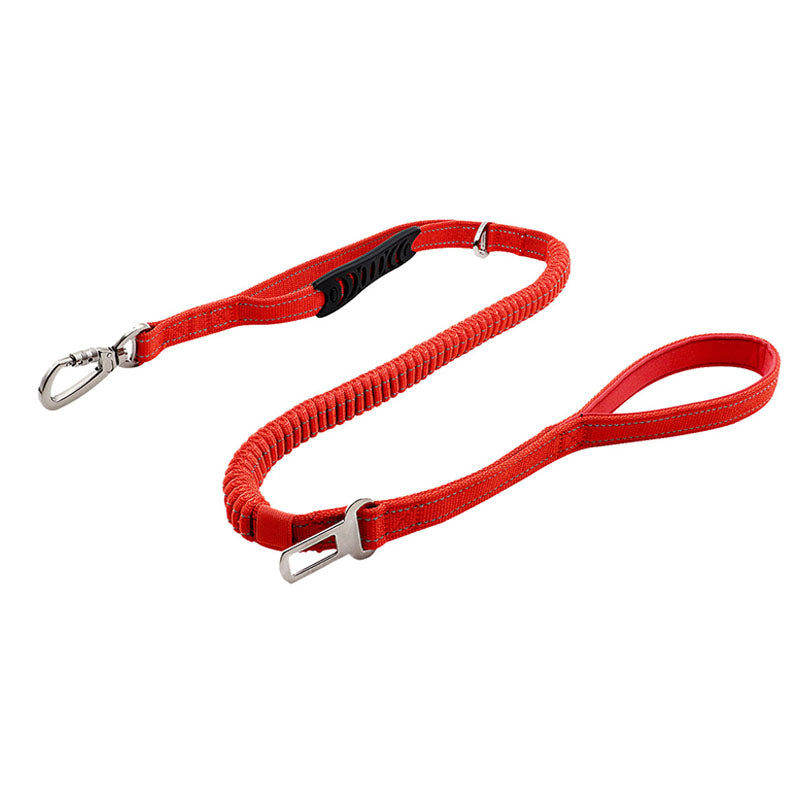 Dog Leash Strong Durable Leash Pulling Rope with Dual Loop Handles