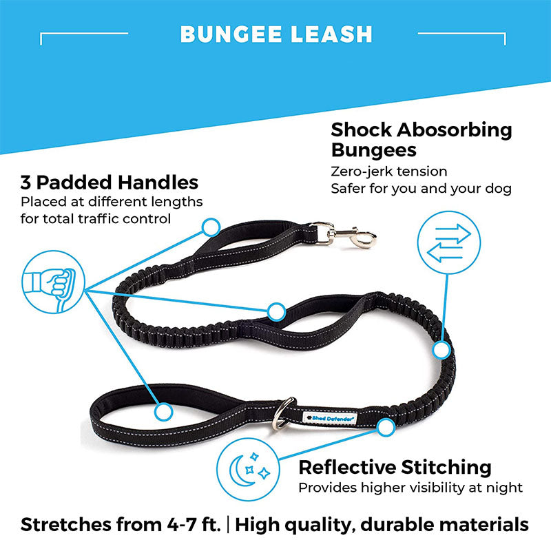 Dog Leash Strong Durable Leash Pulling Rope with Dual Loop Handles