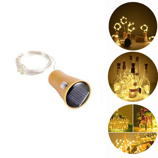 2m Wine Bottle Plug String Light Copper Wire LED Waterproof Festival Lighting Decor