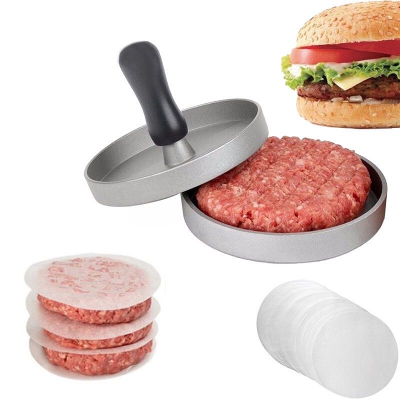 Burger Press 100Pcs Patty Papers Set Non-Stick Hamburger Press Meat Beef Burger Maker (BPA Free, No FDA Certified)