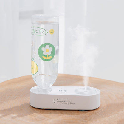 Portable Water Bottle Humidifier Rechargeable Air Diffuser with Night Lamp