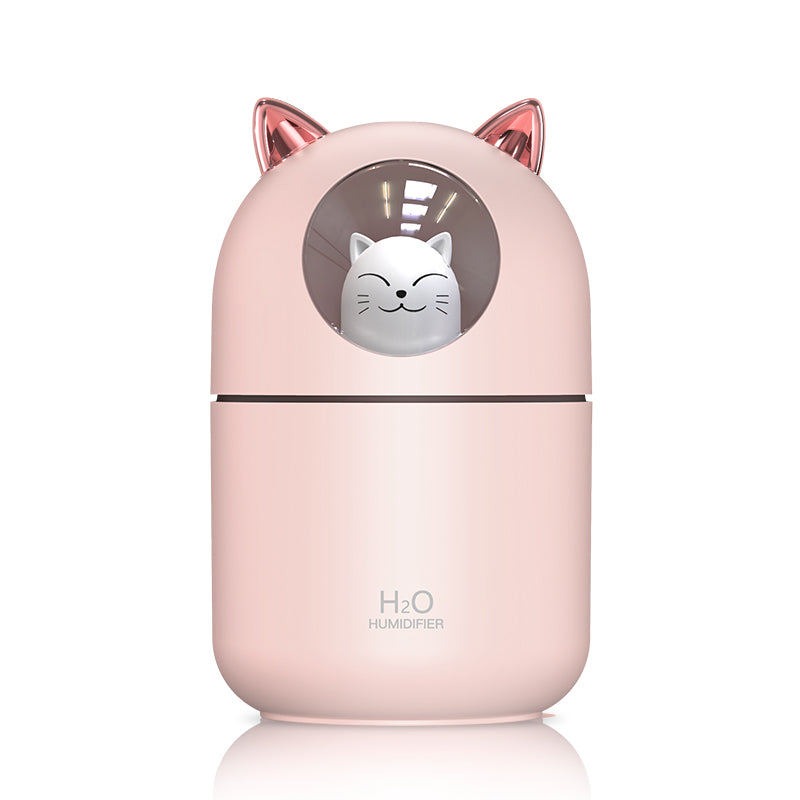 Cute Cat Decor Colorful Night Light Mini Humidifier