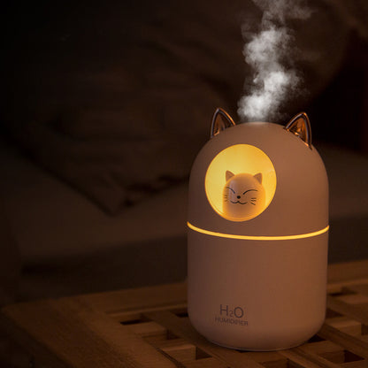 Cute Cat Decor Colorful Night Light Mini Humidifier