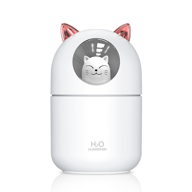 Cute Cat Decor Colorful Night Light Mini Humidifier