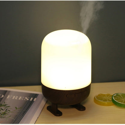 Wood Grain Night Light Bluetooth Speaker Multi-function Aromatherapy Humidifier