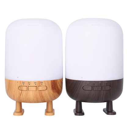 Wood Grain Night Light Bluetooth Speaker Multi-function Aromatherapy Humidifier