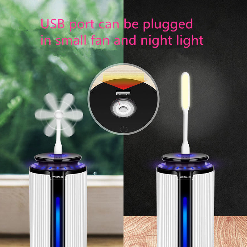 ZZ01 900ML USB Humidifier Essential Oil Diffuser Atomizer Air Freshener Mist Maker with 7 Color LED Light