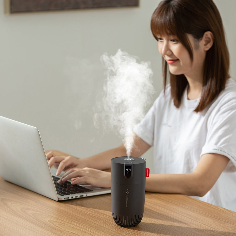 A2 Large Capacity Humidifier Night Light USB Diffuser with Digital Display Screen for Home Office