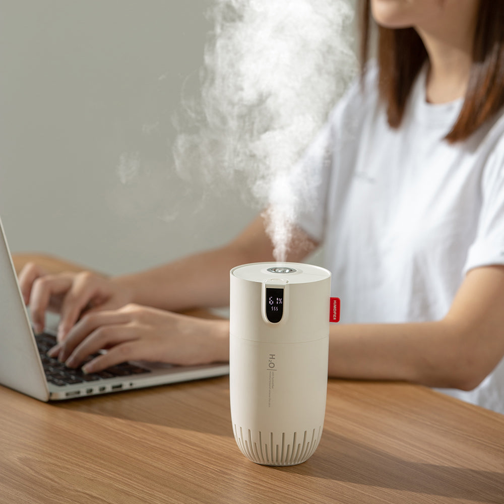 A2 Large Capacity Humidifier Night Light USB Diffuser with Digital Display Screen for Home Office