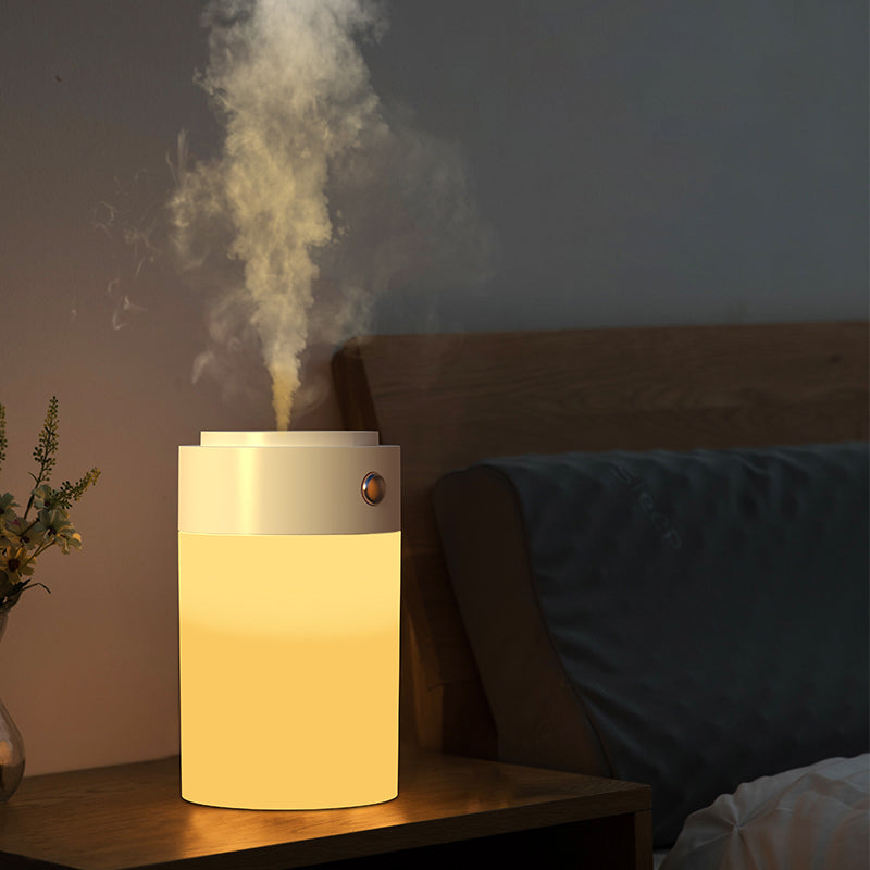 829 250ml Portable Electric Air Humidifier Aroma Oil Diffuser Low Noise USB Cool Mist Sprayer with Colorful Night Light, Style B