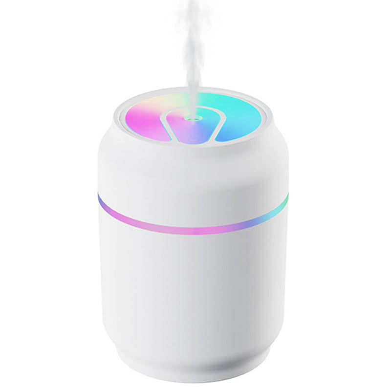 DQ101 Drink Can Design Mini Humidifier USB Mute Home Car Mist Diffuser with Night Light