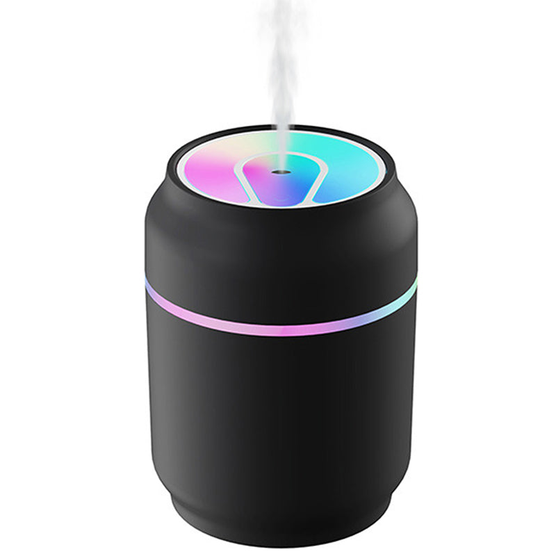 DQ101 Drink Can Design Mini Humidifier USB Mute Home Car Mist Diffuser with Night Light