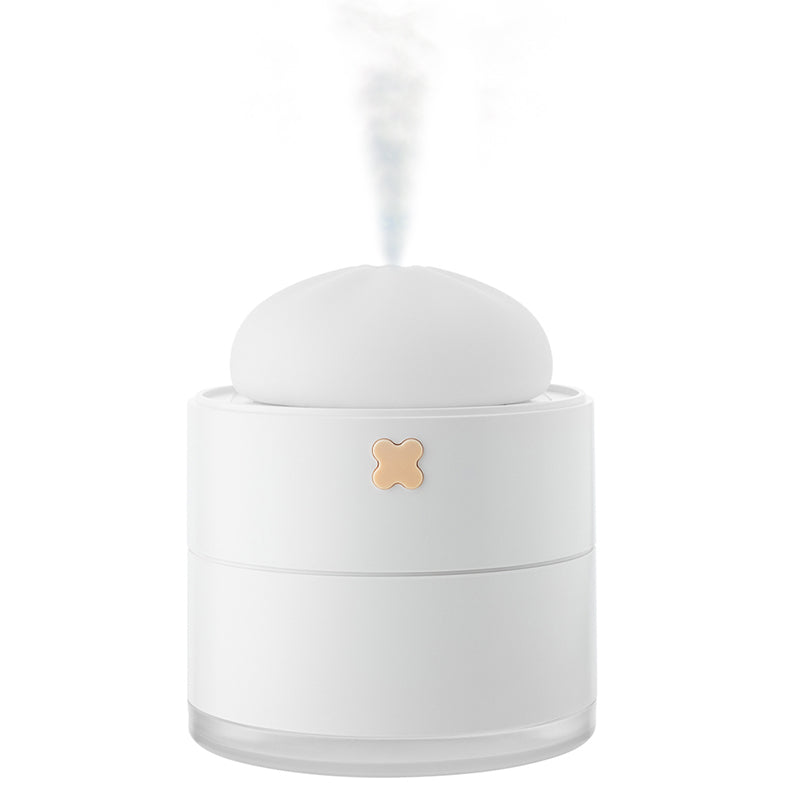 H42 Imitated Silicone Steamed Stuffed Bun Mini Mute Home Humidifier Air Moisturizing USB Mist Diffuser with Night Light