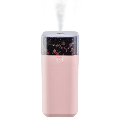 YX-J01 Projection Humidifier Portable Mini Fog Sprayer Desktop Air Humidifier with Night Light for Car Bedroom