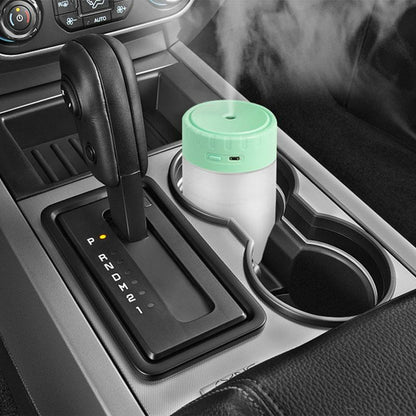 400ml Home Office Car USB Plug-in Ultrasonic Air Humidifier Mute Essential Oil Aroma Mist Diffuser with Colorful Night Light