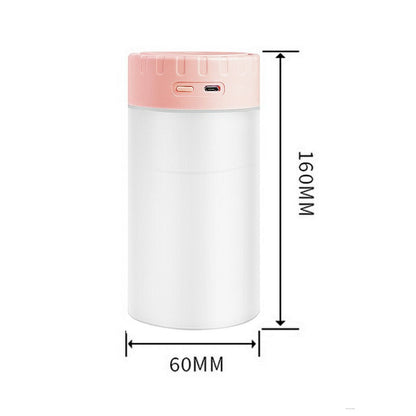 400ml Home Office Car USB Plug-in Ultrasonic Air Humidifier Mute Essential Oil Aroma Mist Diffuser with Colorful Night Light