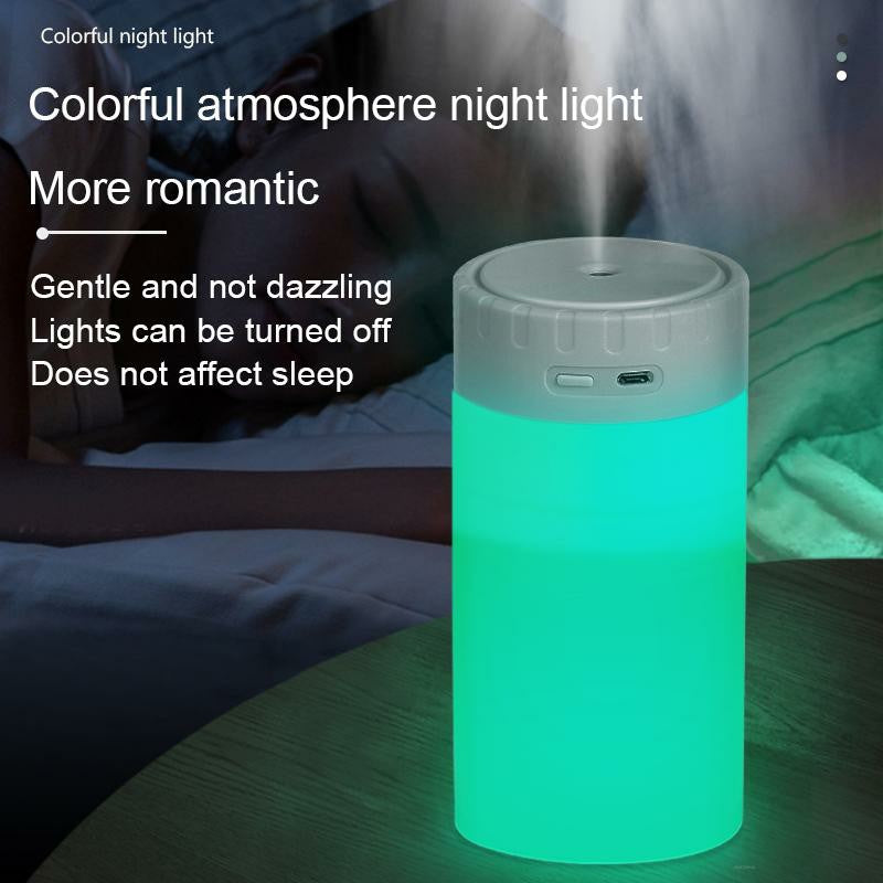 400ml Home Office Car USB Plug-in Ultrasonic Air Humidifier Mute Essential Oil Aroma Mist Diffuser with Colorful Night Light