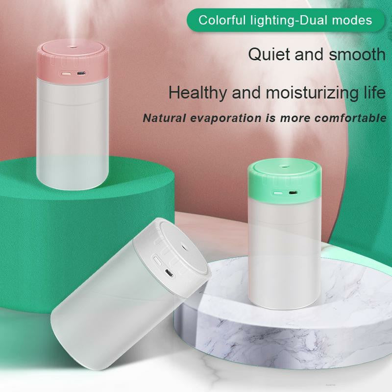 400ml Home Office Car USB Plug-in Ultrasonic Air Humidifier Mute Essential Oil Aroma Mist Diffuser with Colorful Night Light