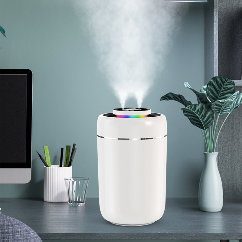 X13 3L Large Capacity Auto Power-off Double Nozzles Humidifier Mute Fine Mist Diffuser Sprayer with LED Light