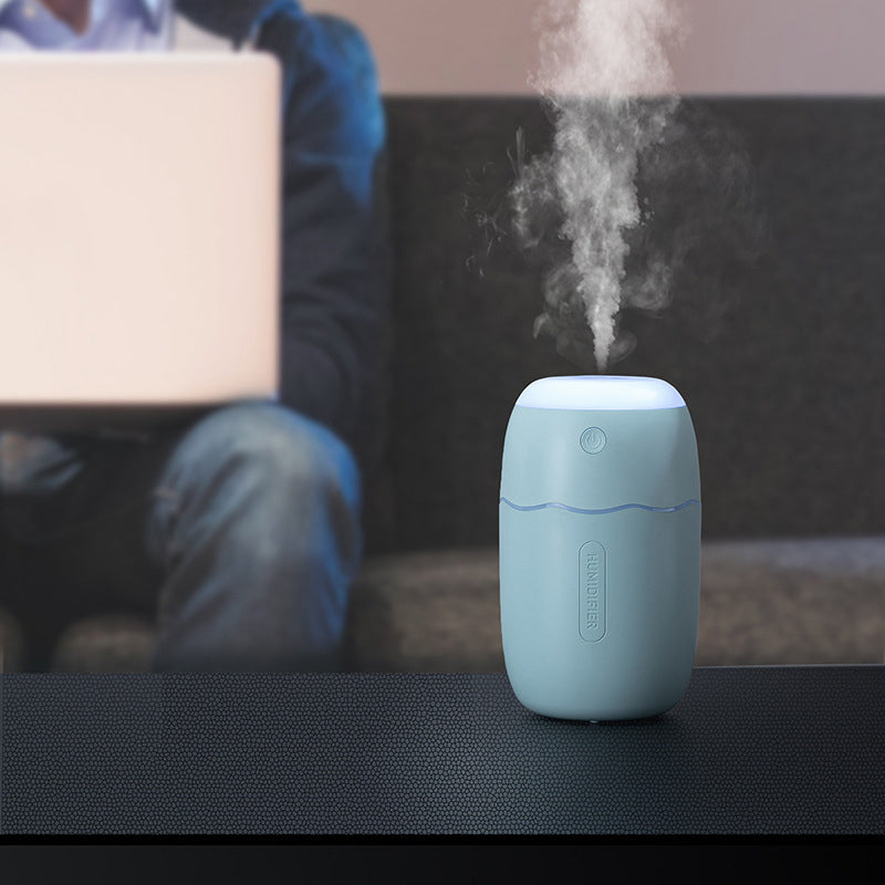 L12 280ml Water Tank USB Powered Nano Fine Mist Humidifier Home Office Mini Mute Diffuser Sprayer with Colorful Night Light