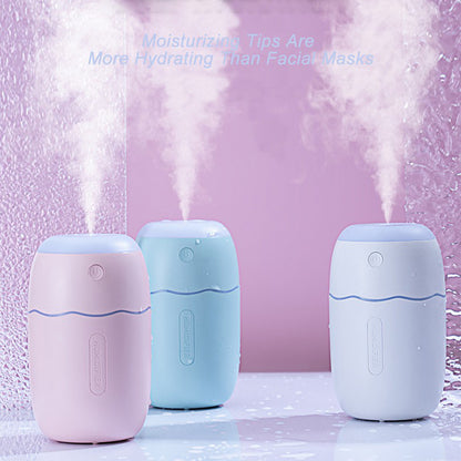 L12 280ml Water Tank USB Powered Nano Fine Mist Humidifier Home Office Mini Mute Diffuser Sprayer with Colorful Night Light