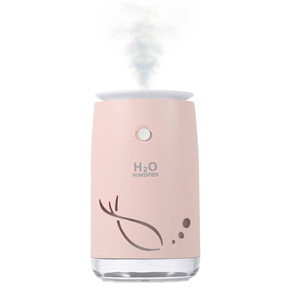 310ML Fish Pattern Design USB Air Humidifier Home Office Mute Essential Oil Aroma Mist Diffuser with Atmosphere Light