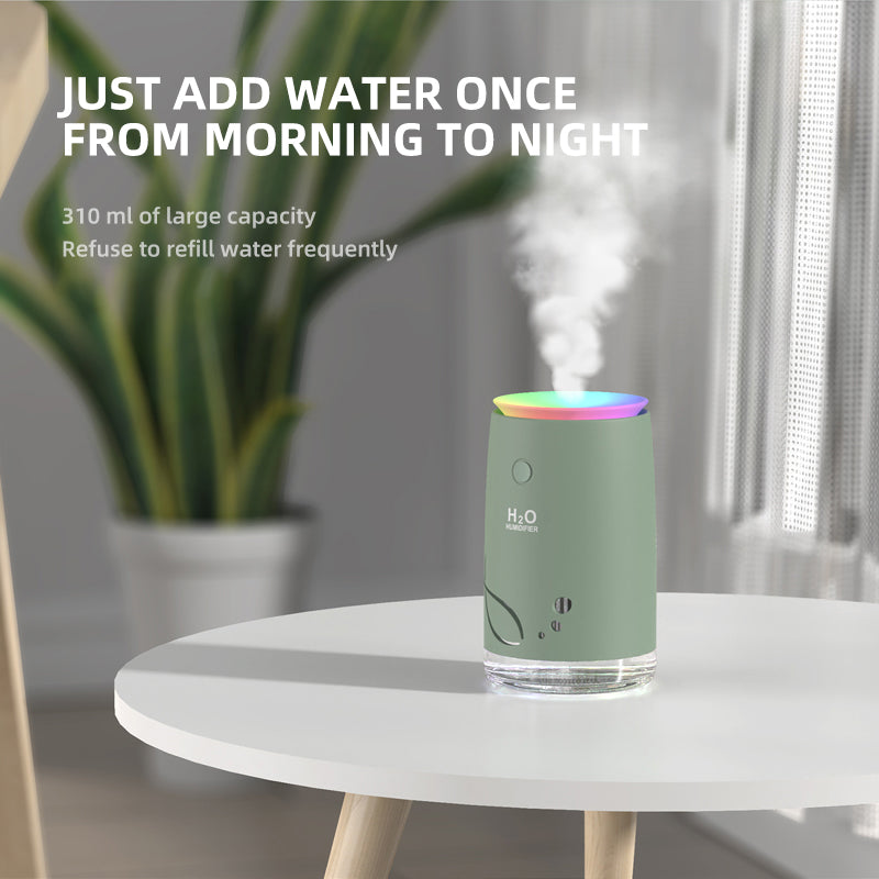 310ML Fish Pattern Design USB Air Humidifier Home Office Mute Essential Oil Aroma Mist Diffuser with Atmosphere Light