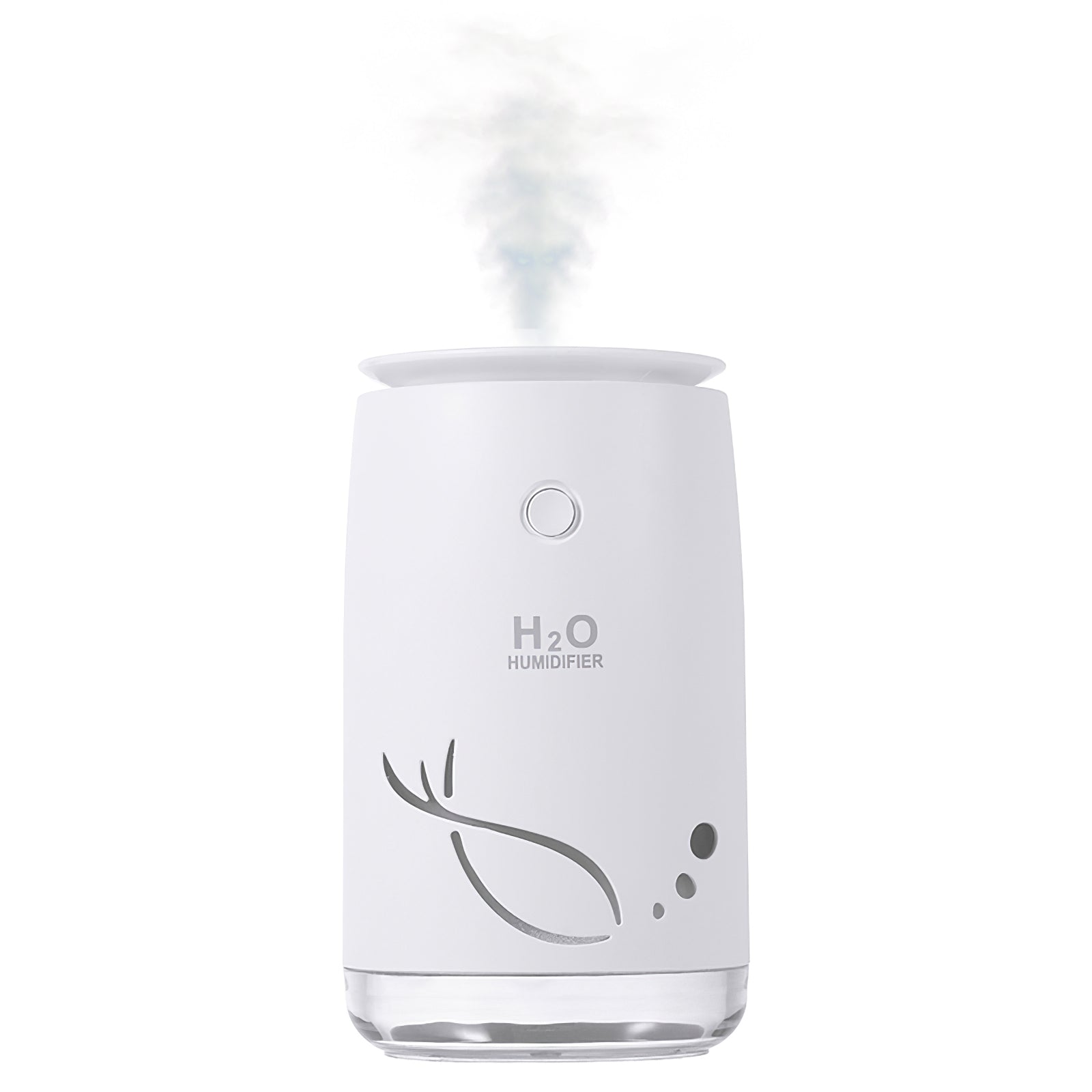 310ML Fish Pattern Design USB Air Humidifier Home Office Mute Essential Oil Aroma Mist Diffuser with Atmosphere Light