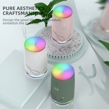 310ML Fish Pattern Design USB Air Humidifier Home Office Mute Essential Oil Aroma Mist Diffuser with Atmosphere Light