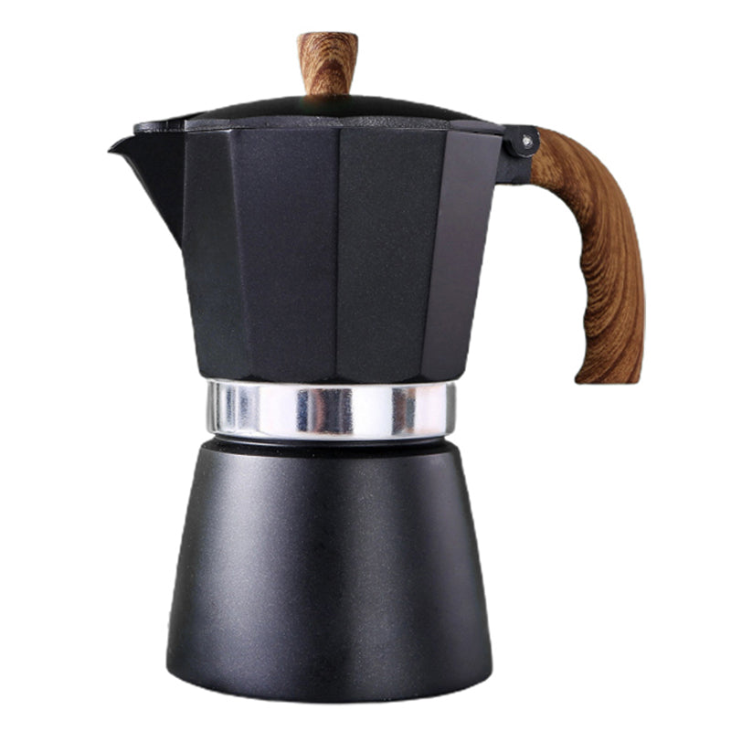 300ml Classic Espresso Percolator Stovetop Home Coffee Maker Aluminum Moka Pot Kitchen Coffee Making Tool for 6 People (No FDA, BPA-free)