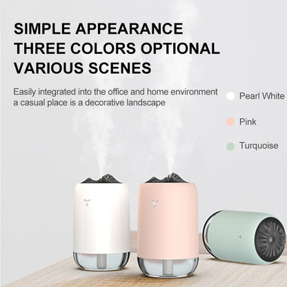 902 Mist Humidifier 260ml Capacity LED Night Light Silent Home Humidifier Diffuser for Home Car Office