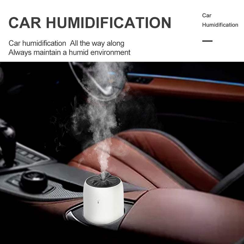 902 Mist Humidifier 260ml Capacity LED Night Light Silent Home Humidifier Diffuser for Home Car Office