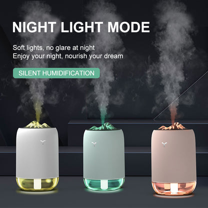 902 Mist Humidifier 260ml Capacity LED Night Light Silent Home Humidifier Diffuser for Home Car Office