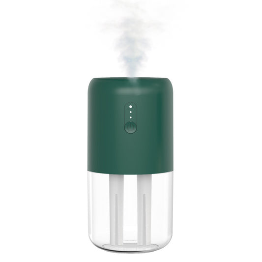 823 Home Humidifier Mini Size 280ml Dual Spray Nozzles Cool Mist Humidifier Quiet Desktop Humidifier with Light