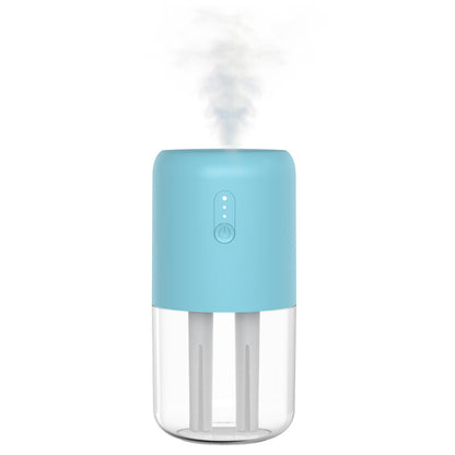 823 Home Humidifier Mini Size 280ml Dual Spray Nozzles Cool Mist Humidifier Quiet Desktop Humidifier with Light