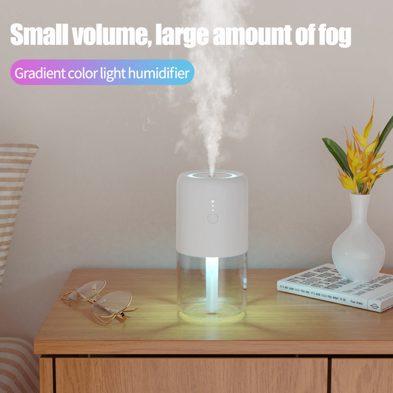 823A Mini Humidifier 280ml Night Light Room Humidifier for Bedroom Office Desk Car Travel