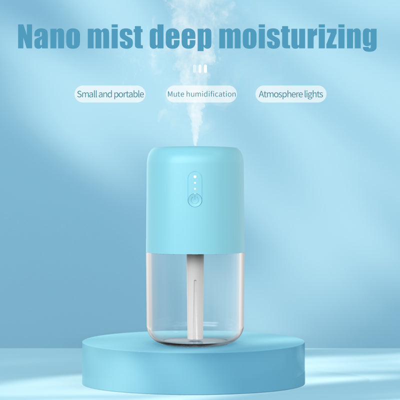 823A Mini Humidifier 280ml Night Light Room Humidifier for Bedroom Office Desk Car Travel