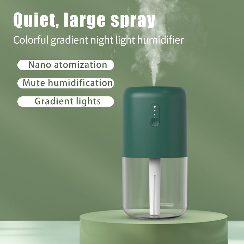 823A Mini Humidifier 280ml Night Light Room Humidifier for Bedroom Office Desk Car Travel