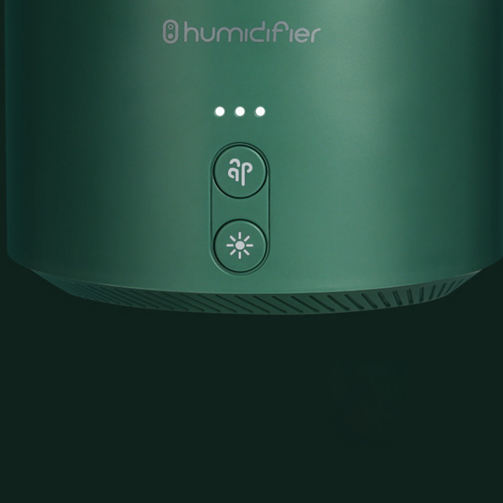 QD-H02 Dual Strong Nozzles Design Humidifier 650mL Large Capacity Low-Noise Operation, Built-in Battery Version