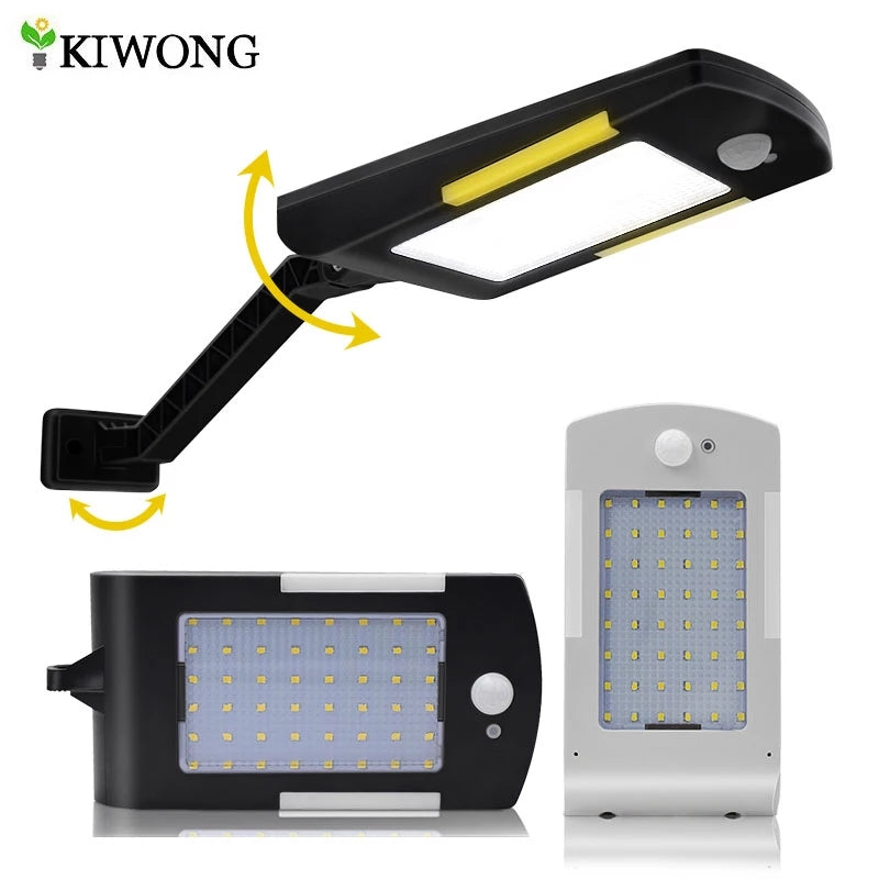 Outdoor 54 LED Wireless Solar Lamp Waterproof Security PIR Motion Sensor Light for Garden Yard