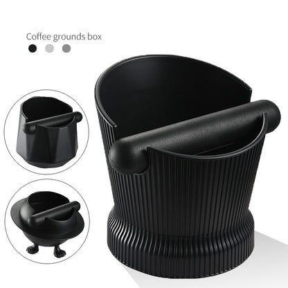 Coffee Grinding Bin Coffee Knock Box Espresso Dump Bin Shock-absorbent Durable Barista Style Espresso Knock Box (No FDA, BPA-free)