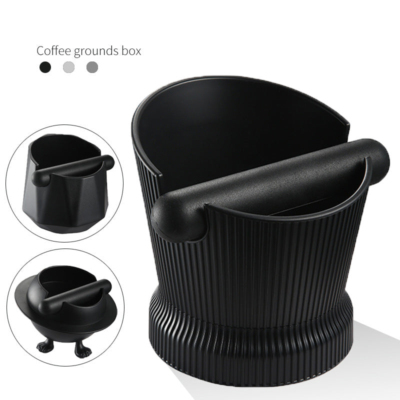 Coffee Grinding Bin Coffee Knock Box Espresso Dump Bin Shock-absorbent Durable Barista Style Espresso Knock Box (No FDA, BPA-free)