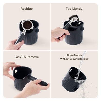 Coffee Powder Residue Box Detachable Knock Bar Coffee Grounds Recycling Bucket Grinding Trash Bin