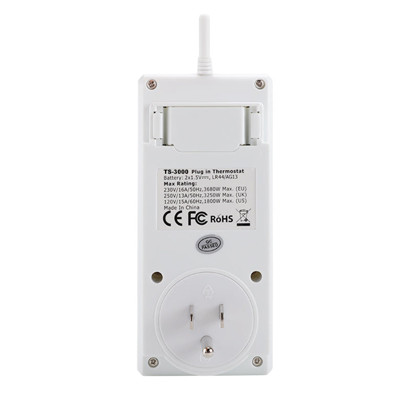 TS-3000 Thermoregulator Wireless Temperature Controller Thermostat Switch Timer Socket with Backlit