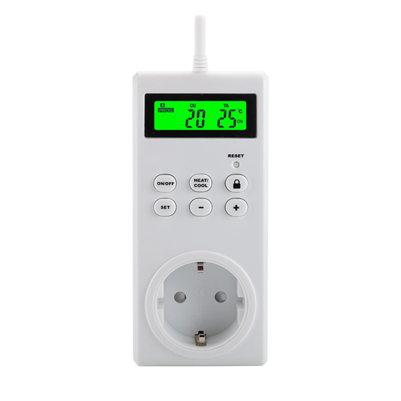 TS-3000 Thermoregulator Wireless Temperature Controller Thermostat Switch Timer Socket with Backlit